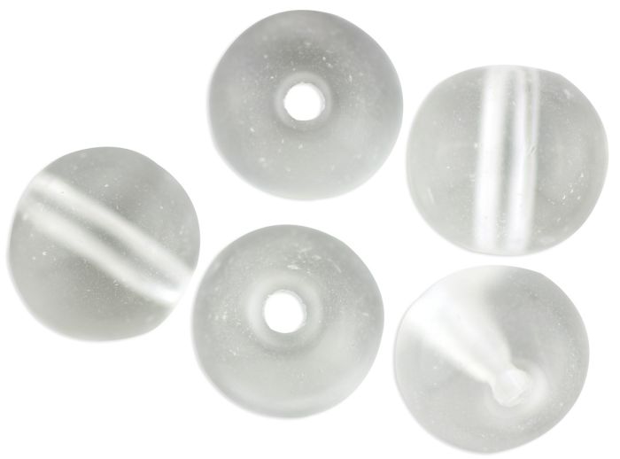 Clear Glass Beads, 8 mm round - 60 beads    (Minimum quantity purchase is 1)