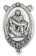 XL Pieta Center Piece - 1 3/4" Silver Oxidized, Made in Italy * (Minimum quantity purchase is 1)