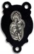   Sacred Heart - Holy Family Rosary Center Piece - Gun Metal Finish   (Minimum quantity purchase is 3)