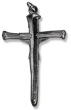 Nail Crucifix - 2" Gunmetal, Made in Italy   (Minimum quantity purchase is 1)