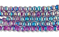  Accented Glass Crystal Beads, Pink, Blue, Silver - Pkg. 60    (Minimum quantity purchase is 1)