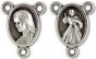 Small Divine Mercy / Our Lady of Medjugorje Oval Rosary Center  (Minimum quantity purchase is 5)