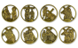  Stations of the Cross Bronze Parts Set of 14 - For Wood, Plaques, and More!