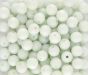  White Glass Beads - 8 mm Round - Pack of 60 *   (Minimum quantity purchase is 3)