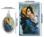 Madonna of the Streets Medal (1 inch) and Picture Card   (Minimum quantity purchase is 1)