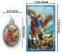 St Michael Medal (1 inch) and Picture Card  (Minimum quantity purchase is 1)