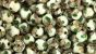 White Cloisonne Beads -  7mm - pkg of 60 *  (Minimum quanity purchase of 1) 