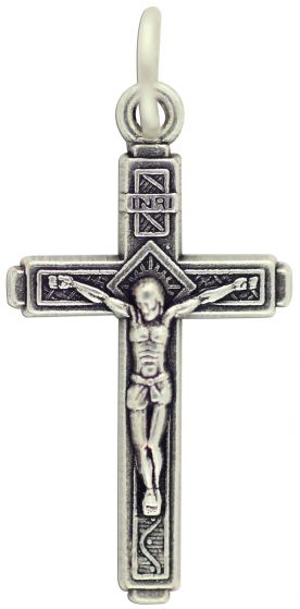 Sunburst and Vine Crucifix - 1 1/8"   (Minimum quantity purchase is 2)