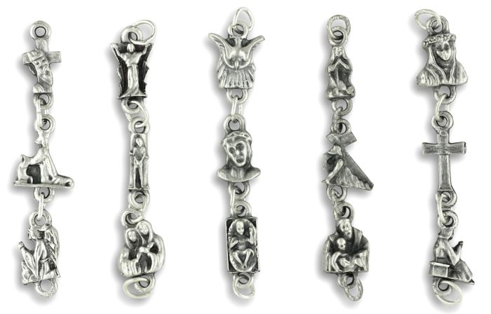  Mysteries of the Rosary Our Father Beads - Set of 5