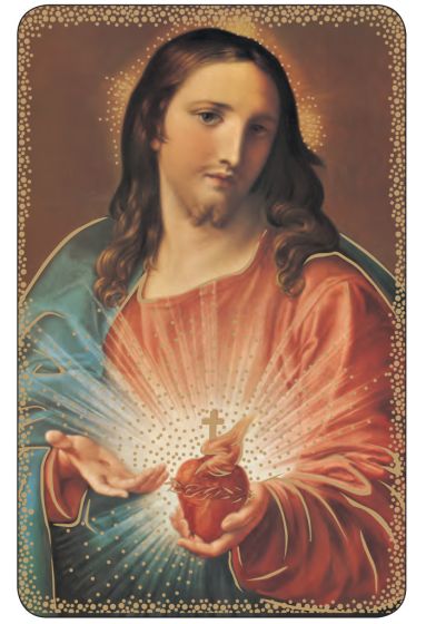 Sacred Heart of Jesus Prayer Card   (Minimum quantity purchase is 2)