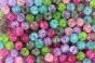  Crackle Beads - Multi-Colored - 8mm (Packs of 60; Plastic)*  (Minimum quantity purchase is 5)