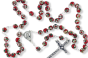  Red Cloisonne' Linked Rosary with 8mm Beads - 18"   (Minimum quantity purchase is 1)   
