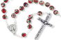  Red Cloisonne' Linked Rosary with 8mm Beads - 18"   (Minimum quantity purchase is 1)   