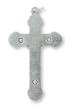  Byzantine Style Crucifix with Hearts - Silver Ox, 2"   (Minimum quantity purchase is 1)