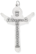  Large Holy Trinity / Tertium Millenium Crucifix - 2 1/4 inch  (Minimum quantity purchase is 1)