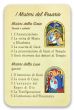  Rosary Mysteries Prayer Laminated Prayer Card - Italian   (Minimum quantity purchase is 2)