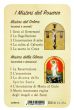  Rosary Mysteries Prayer Laminated Prayer Card - Italian   (Minimum quantity purchase is 2)