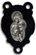   Sacred Heart - Holy Family Rosary Center Piece - Gun Metal Finish   (Minimum quantity purchase is 2)