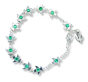  Green Crystal Holy Spirit Confirmation Rosary Bracelet  @ (Minimum quantity purchase is 1)