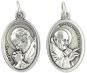  Pope Saint John Paul II / St. John XXIII Medal - Die-Cast Italian Silver Plated 1 inch (Minimum quantity purchase is 3)