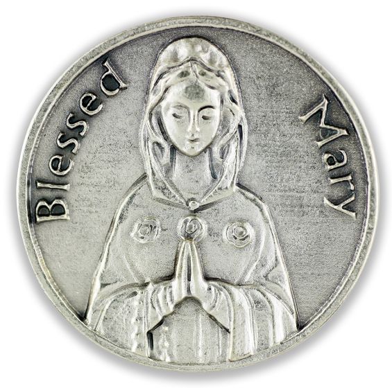  Blessed Mary Pocket Token  - Closeout Sale *    (Minimum quantity purchase is 1)