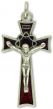    Small Crown Of Thorns Crucifix w/Red Enamel Accents - 1 1/2"    (Minimum quantity purchase is 1)