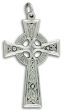 Celtic Crucifix - 1 5/8" Silver Oxidized, Made in Italy  * (Minimum quantity purchase is 2)