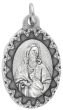 Sacred Heart of Jesus Medal with Scalloped Edge - 1 inch  (Minimum quantity purchase is 3)