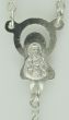  AB Aqua Blue (December) 4mm Glass Bead Rosary - 16"    (Minimum quantity purchase is 1)