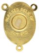 St. Pio Rosary Centerpiece with Relic, Gold Tone - 1 Inch (Minimum quantity purchase is 1)
