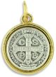   Two Tone St. Benedict Medal - 3/4"  (Minimum quantity purchase is 1)