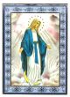   Our Lady of Grace Icon with Silver and Blue Foil on Wood - 5 1/2"   (Minimum quantity purchase is 1)