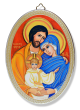 The Holy Family (Vibrant) Oval Wall Plaque - 5 3/4"    (Minimum quantity purchase is 1)