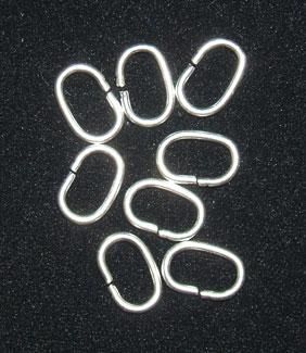 Jump Rings 8mm x 6mm - .8mm Thick - Pkg of 144  (Minimum quantity purchase is 2)