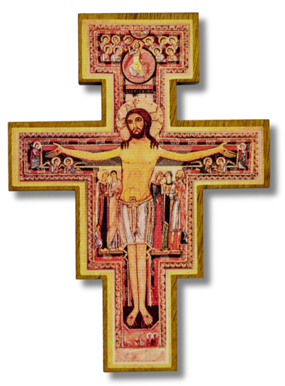 San Damiano Wall Cross - 4.75 x 3.5"   (Minimum quantity purchase is 1)