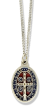 St Benedict Two-Sided Medal on Stainless Steel Chain - 18" 