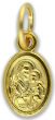 Holy Family / St Joseph Medal, Gold Plated - 9/16" (Minimum quantity purchase is 3)