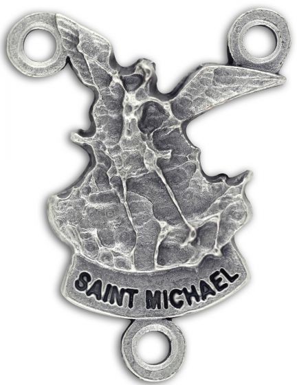 St Michael the Archangel Unique Centerpiece - Silver Ox, 7/8" * (Minimum quantity purchase is 3)