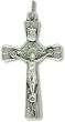 Bread of Life Crucifix – 1 1/2" Silver Oxidized, Made in Italy  * (Minimum quantity purchase is 2)