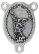 St Michael the Archangel Oval Centerpiece - Silver Ox, 1-1/8"   (Minimum quantity purchase is 2)