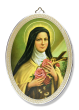  St Therese of Lisieux Oval Wall Plaque - 5 3/4"   (Minimum quantity purchase is 1)
