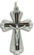   Burgundy Red Enamel Textured Crucifix   (Minimum quantity purchase is 1)