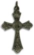   Grapes and Vine Crucifix - Gun Metal Finish  (Minimum quantity purchase is1)
