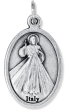 Our Lady of Guadalupe / Divine Mercy Jesus Medal - 1"  (Minimum quantity purchase is 3)