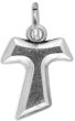  Tau Cross Medal - Die-cast silver plated 11/16 inch   (Minimum quantity purchase is 5)