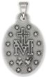 Our Lady of the Miraculous Medal, Antique Silver - 7/8"  (Minimum quantity purchase is 1)