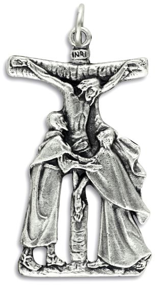  Stations of the Cross Pieta Crucifix - 1 5/8" (Minimum quantity purchase is 1)