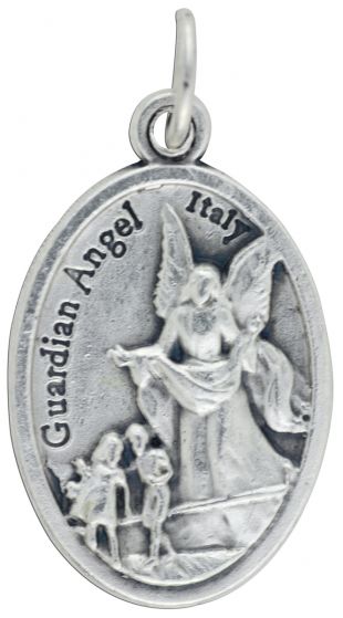  Guardian Angel / Protect Us Medal - 1" (Minimum quantity purchase is 3)