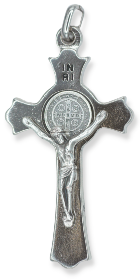   St. Benedict Flared Edge Crucifix,  - 2 1/8", .38 cm Thick (Minimum quantity purchase is 1)