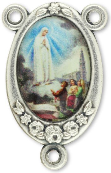  Our Lady of Fatima with Children Color Image Center Piece - 1 inch   (Minimum quantity purchase is 2)